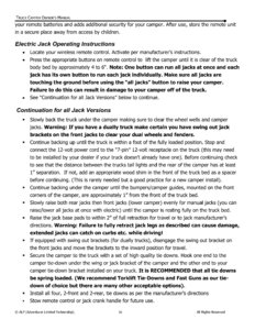 2015 ALP Truck Campers Owner's Manual page 20