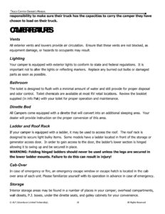 2015 ALP Truck Campers Owner's Manual page 22