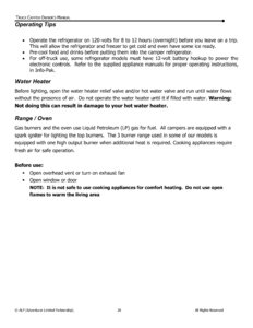 2015 ALP Truck Campers Owner's Manual page 24