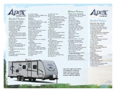 2015 Coachmen Apex Brochure page 10