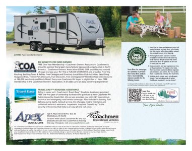 2015 Coachmen Apex Brochure page 12