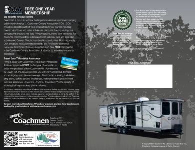 2015 Coachmen Catalina Destination Brochure page 8