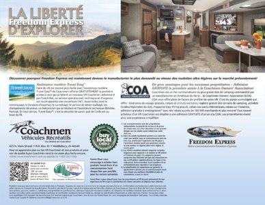 2015 Coachmen Freedom Express French Brochure page 12