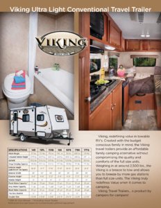 2015 Coachmen Viking Travel Trailer Brochure page 2