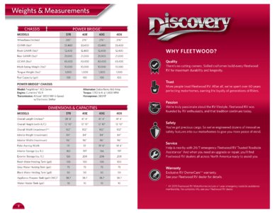 2015 Fleetwood Discovery Brochure page 8