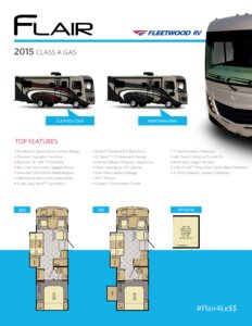 2015 Fleetwood Flair Brochure page 1