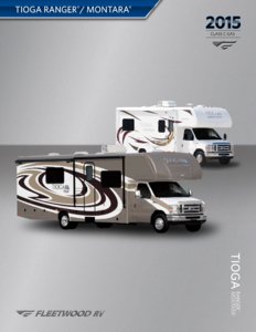 2015 Fleetwood Tioga Montara Brochure page 1