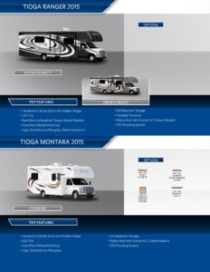 2015 Fleetwood Tioga Montara Brochure page 2