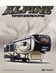 2015 Keystone RV Alpine Brochure page 1