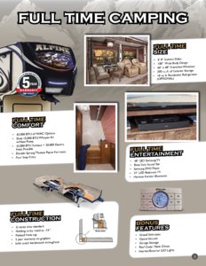 2015 Keystone RV Alpine Brochure page 3