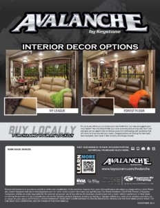 2015 Keystone RV Avalanche Brochure page 16