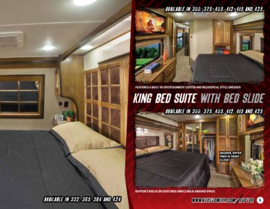 2015 Keystone RV Raptor Brochure page 9