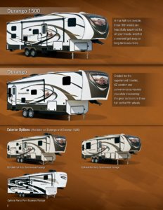 2015 KZ RV Durango Brochure page 2