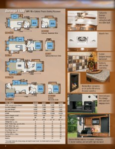 2015 KZ RV Durango Brochure page 4