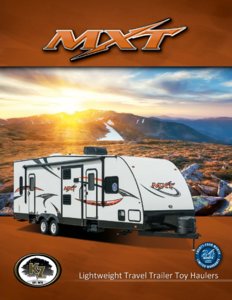 2015 KZ RV MXT Brochure page 1