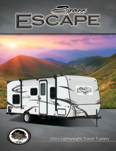 2015 KZ RV Spree Escape Brochure page 1