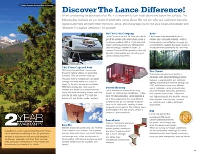 2015 Lance Truck Campers Brochure page 3