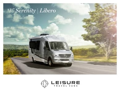 2015 Leisure Travel Vans Serenity Brochure page 1