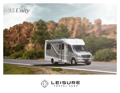 2015 Leisure Travel Vans Unity Older Brochure page 1