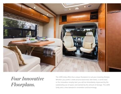 2015 Leisure Travel Vans Unity Older Brochure page 6