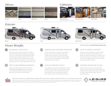 2015 Leisure Travel Vans Unity Older Brochure page 12