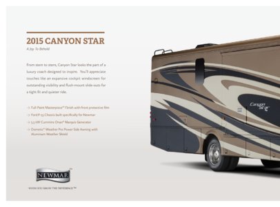 2015 Newmar Canyon Star Brochure page 4