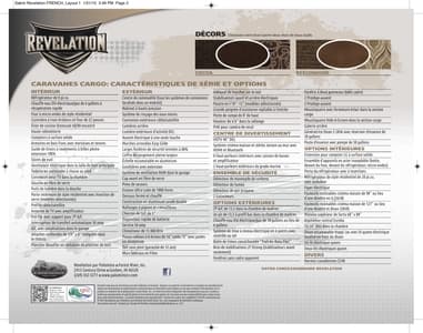 2015 Palomino Revelation French Brochure page 2