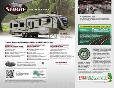 2015 Palomino Sabre Brochure page 12