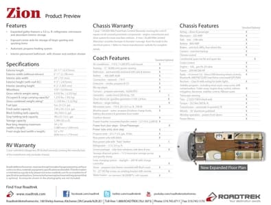 2015 Roadtrek Zion Brochure page 2