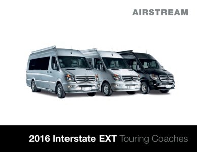 2016 Airstream Interstate 3500 Brochure page 1