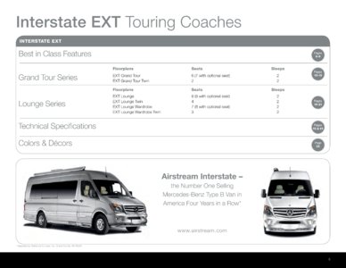 2016 Airstream Interstate 3500 Brochure page 5