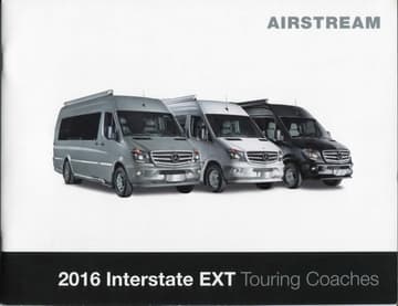 2016 Airstream Interstate EXT Touring Coaches Brochure