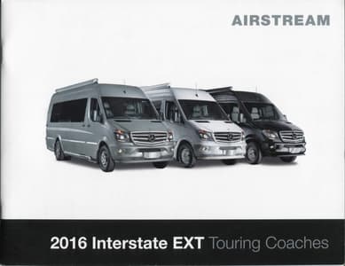 2016 Airstream Interstate EXT Touring Coaches Brochure page 1