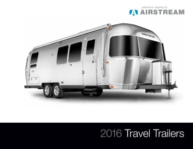 2016 Airstream Travel Trailers Brochure page 1
