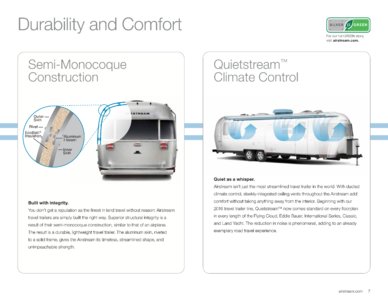 2016 Airstream Travel Trailers Brochure page 9