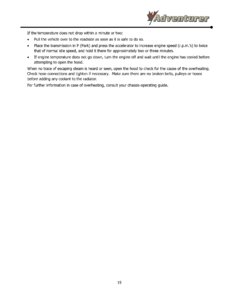 2016 ALP Adventurer Motor Home Owner's Manual page 25