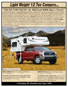 2016 ALP Adventurer Truck Campers Brochure page 5