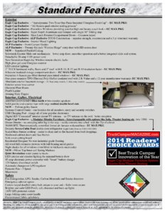 2016 ALP Eagle Cap Truck Campers Brochure page 10