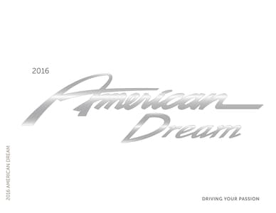 2016 American Coach American Dream Brochure page 1