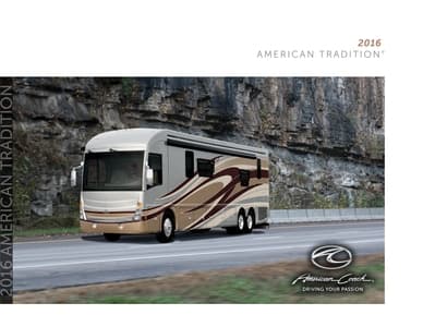 2016 American Coach American Tradition Brochure page 1