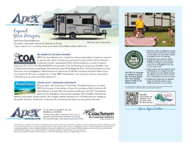 2016 Coachmen Apex Brochure page 12