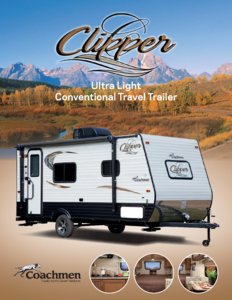 2016 Coachmen Clipper Travel Trailer Brochure page 1