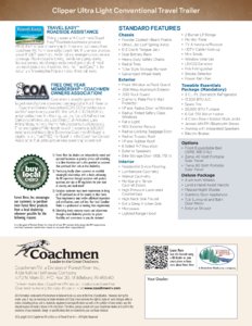 2016 Coachmen Clipper Travel Trailer Brochure page 4