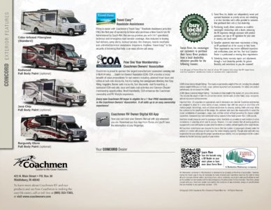 2016 Coachmen Concord Brochure page 8