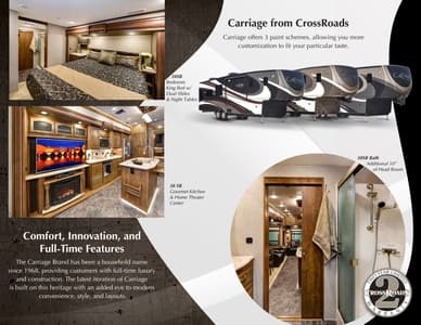 2016 Crossroads RV Carriage Brochure page 3