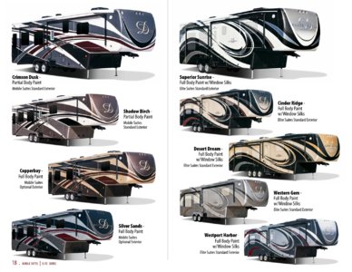 2016 DRV Luxury Suites Mobile Elite Suites Brochure page 18