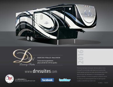 2016 DRV Luxury Suites Mobile Elite Suites Brochure page 28