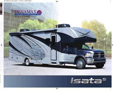 2016 Dynamax Isata 5 Brochure page 1