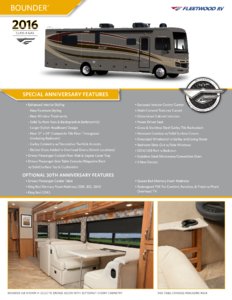 2016 Fleetwood Bounder Brochure page 1