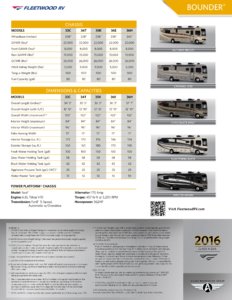 2016 Fleetwood Bounder Brochure page 4